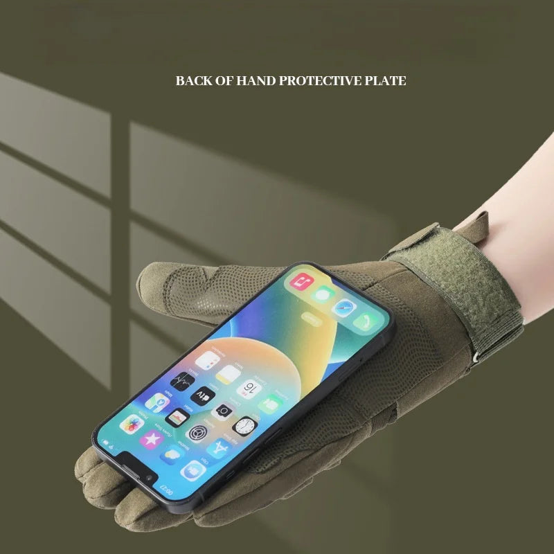 Men’s Full-Finger Tactical Gloves – Breathable, Wear-Resistant, Anti-Slip