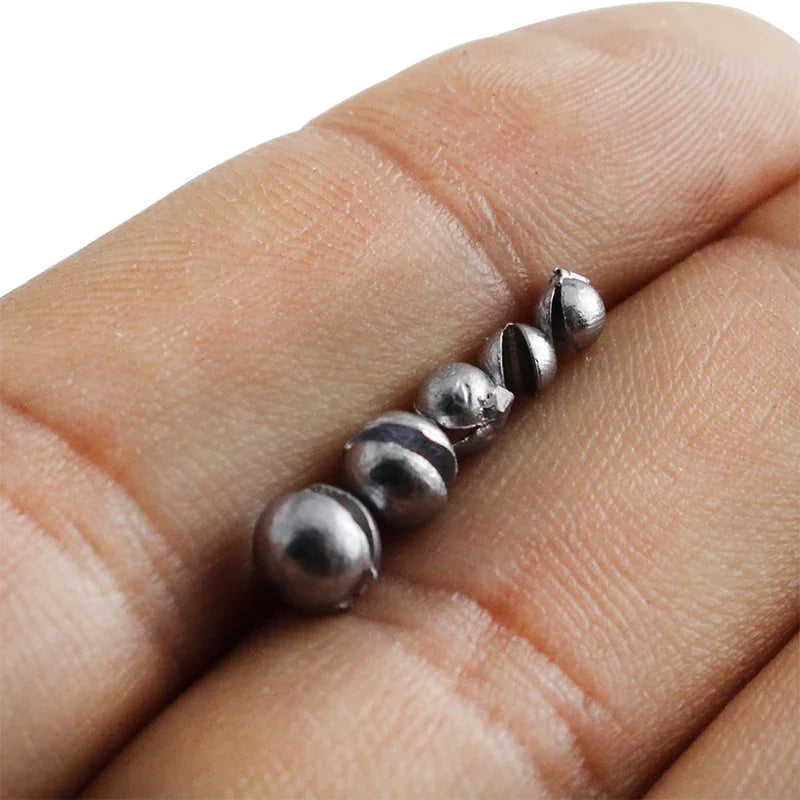 205-Piece Lead Fishing Sinkers Set – Open Pendant Weights with Storage Box