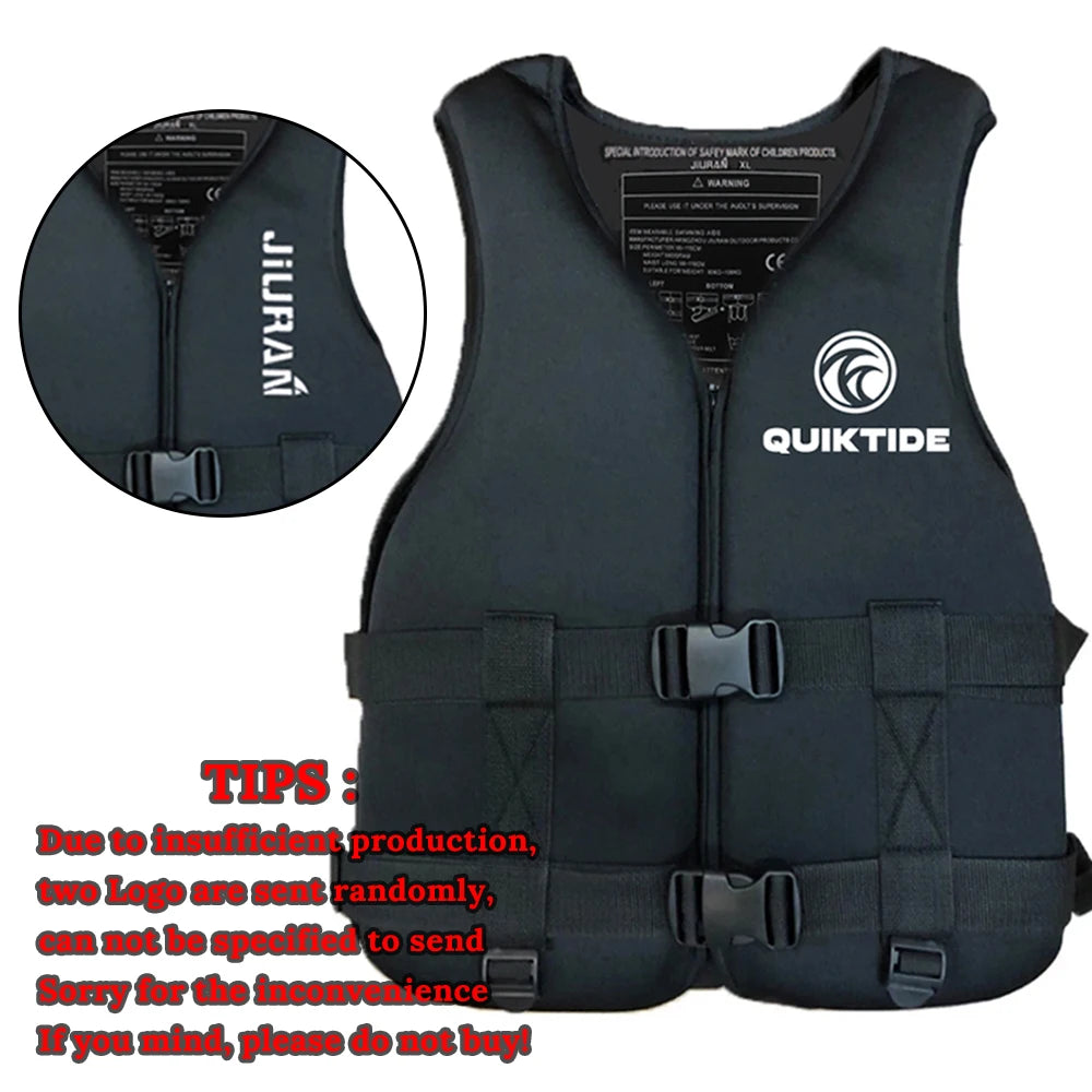 Neoprene Life Jacket – Adult & Children Buoyancy Vest for Swimming, Boating, Skiing & Water Sports