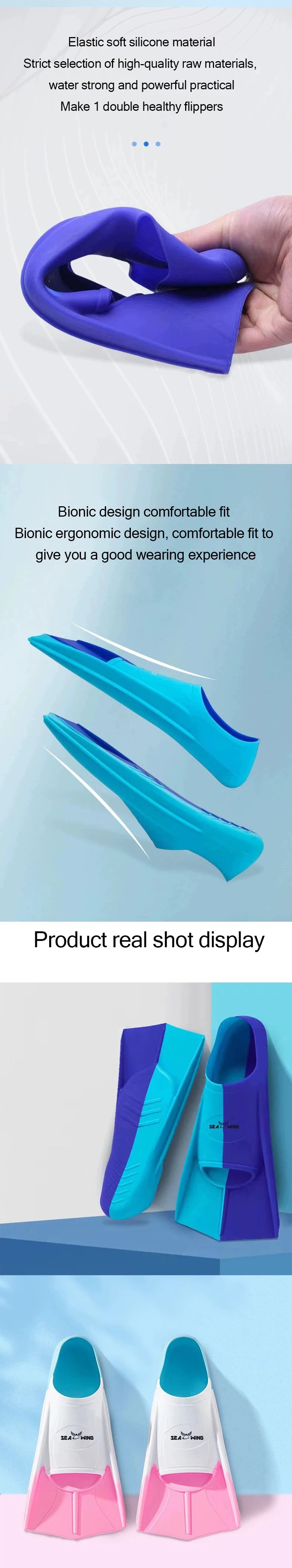 Swimming Training Fins – Anti-Slip Diving Frog Shoes for Summer Travel