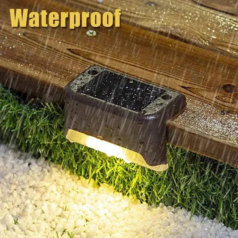 Solar LED Outdoor Lights – Waterproof Garden, Deck & Step Lamps (1/4/8/12PCS)