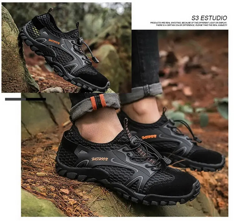 Outdoor  Anti-slip Wear-resistant Shoes for Men Hiking Jogging
