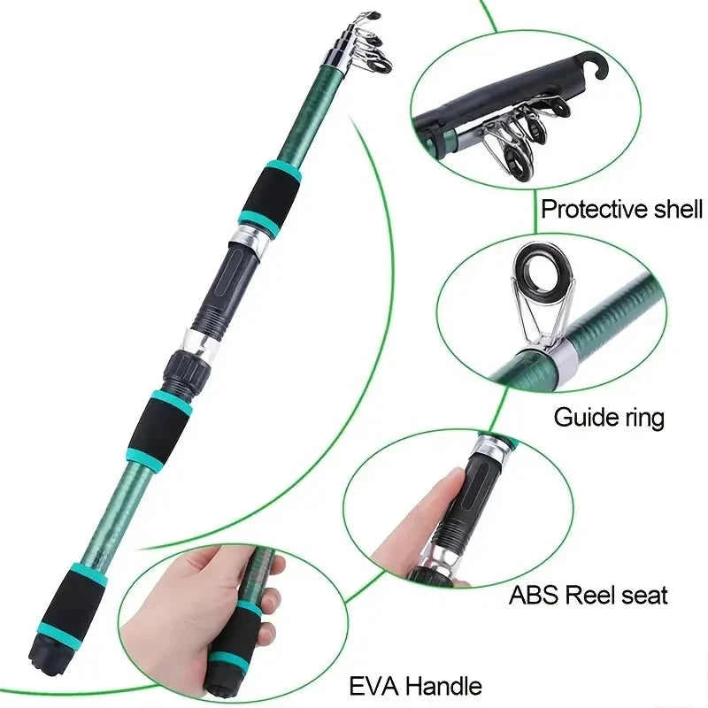 telescoping fishing rods and gear