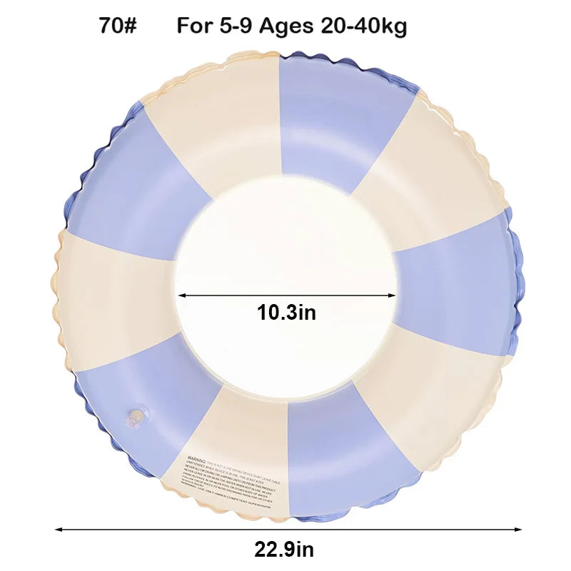 Rooxin Inflatable Donut Swim Ring – Pool Float for Kids & Adults