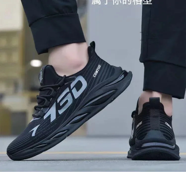 2025 Men’s Casual Sneakers – Slip-On Breathable Running & Walking Shoes