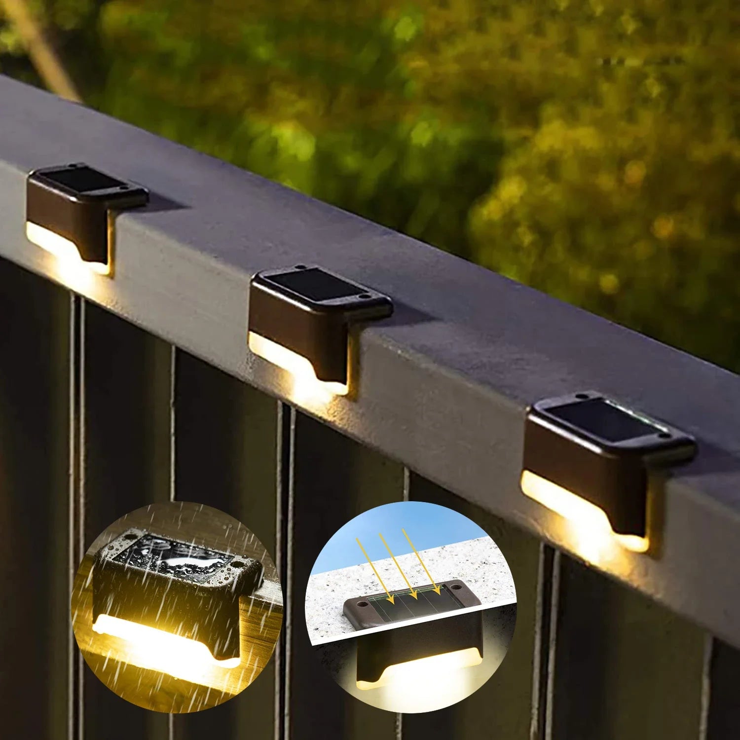 Solar LED Outdoor Lights – Waterproof Garden, Deck & Step Lamps (1/4/8/12PCS)