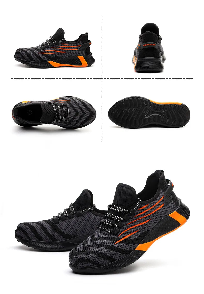 Men’s Safety Work Shoes – Lightweight, Anti-Puncture, Indestructible Boots