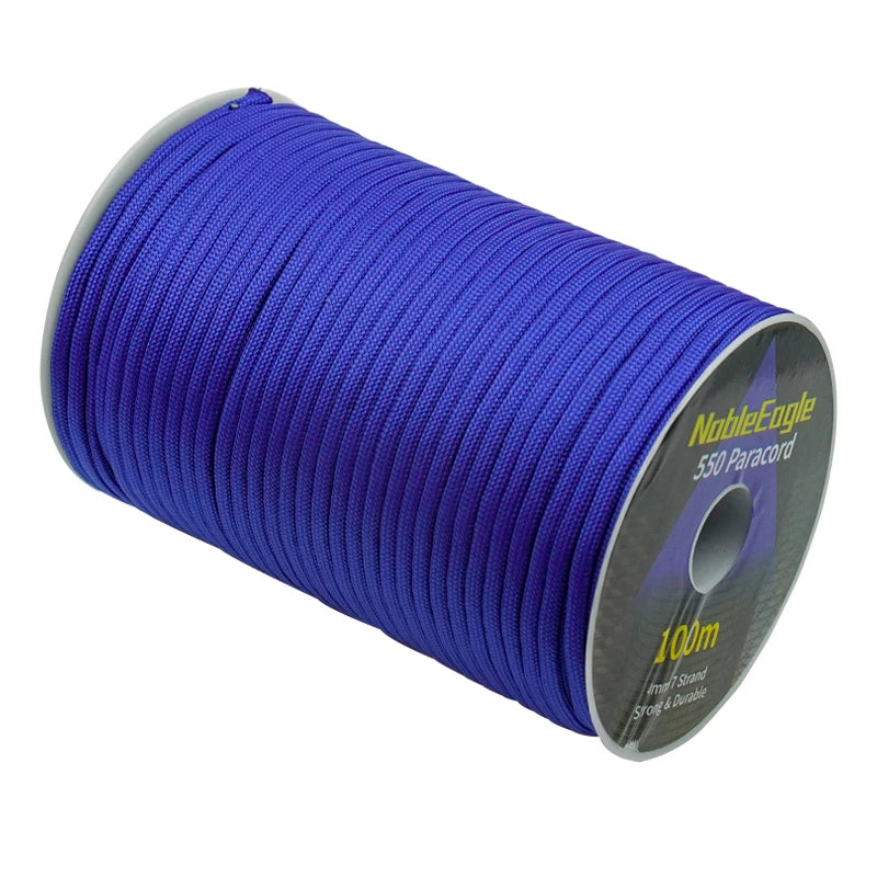Military 550 Paracord Rope – 7 Strand, 4mm Outdoor Survival Cord (100M/50M/31M)