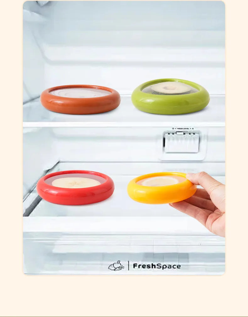 Silicone Food Storage Box – Stackable Leak-Proof Fruit & Vegetable Keeper