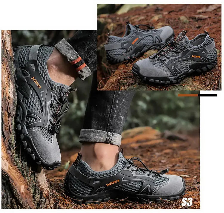 Outdoor  Anti-slip Wear-resistant Shoes for Men Hiking Jogging