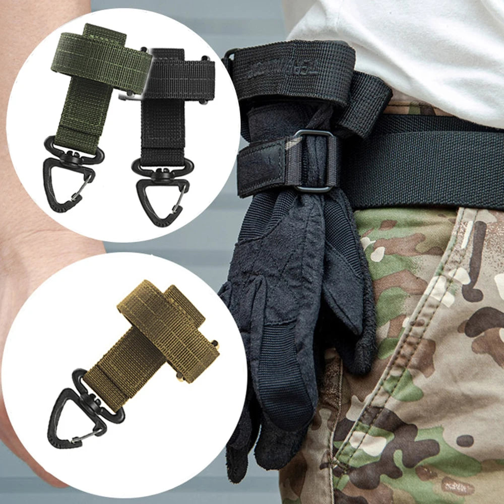 Multi-Purpose Nylon Glove & Gear Hook – Safety Clip for Outdoor Use