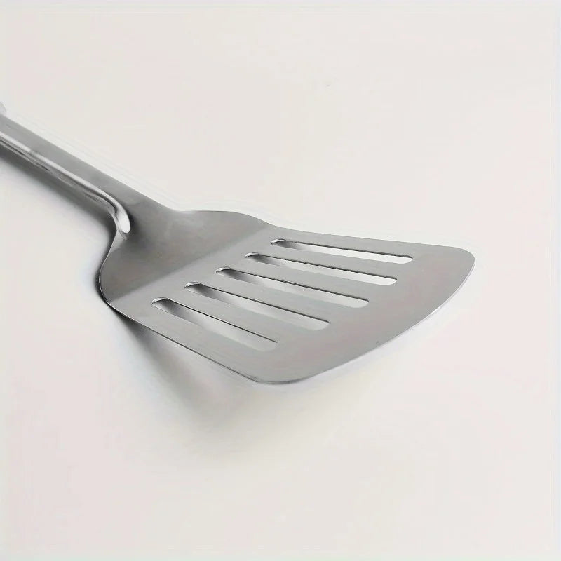 Stainless Steel Slotted Turner – Kitchen Cooking Spatula for Steak, Burger & Sauté
