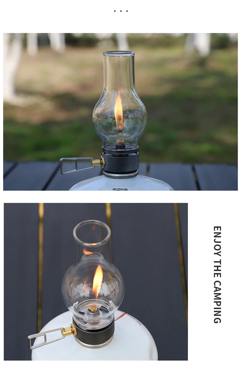 Portable Camping Gas Candle Lamp – Butane Outdoor Light