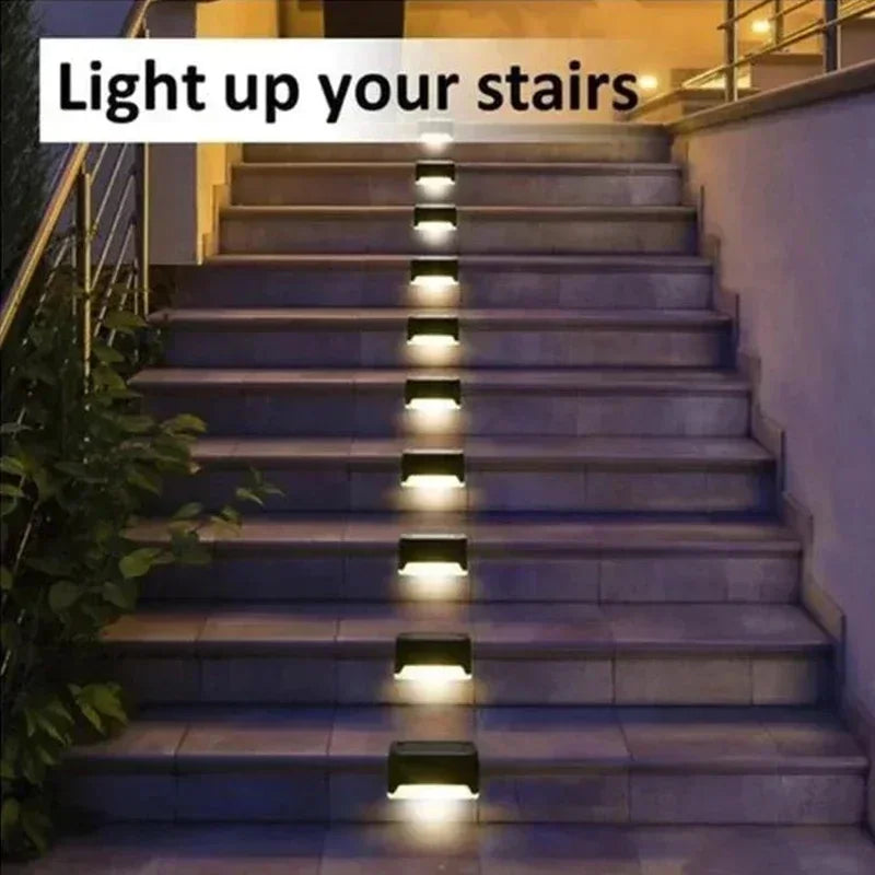Solar LED Outdoor Lights – Waterproof Garden, Deck & Step Lamps (1/4/8/12PCS)