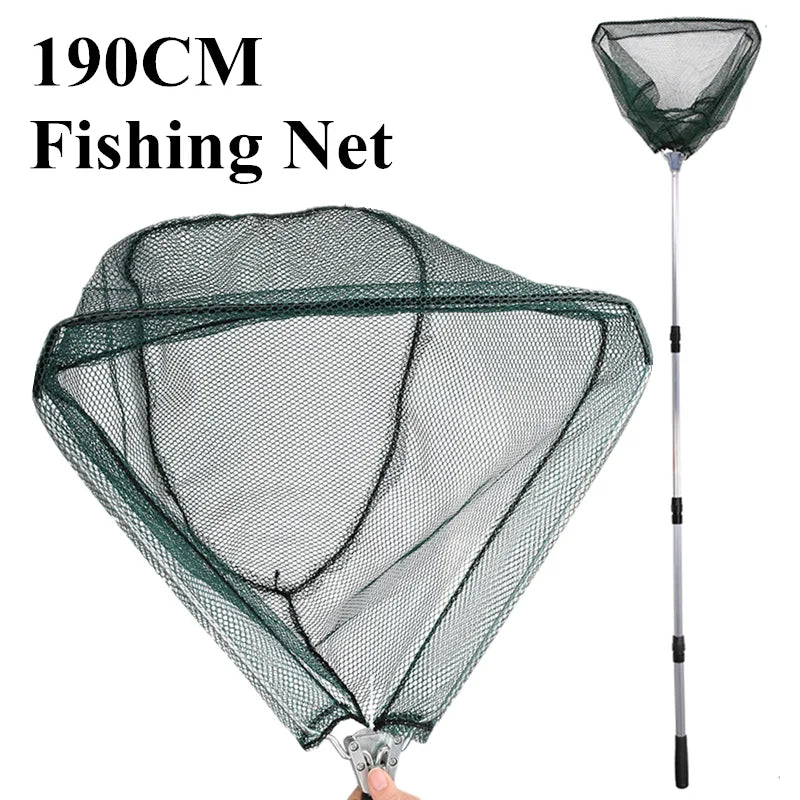 Telescopic Folding Landing Net – Extendable Fly & Carp Fishing Net