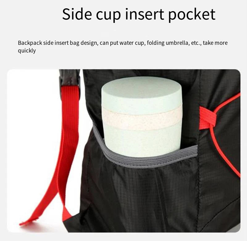 Multifunctional Folding Backpack – Lightweight Waterproof Nylon Sports Bag