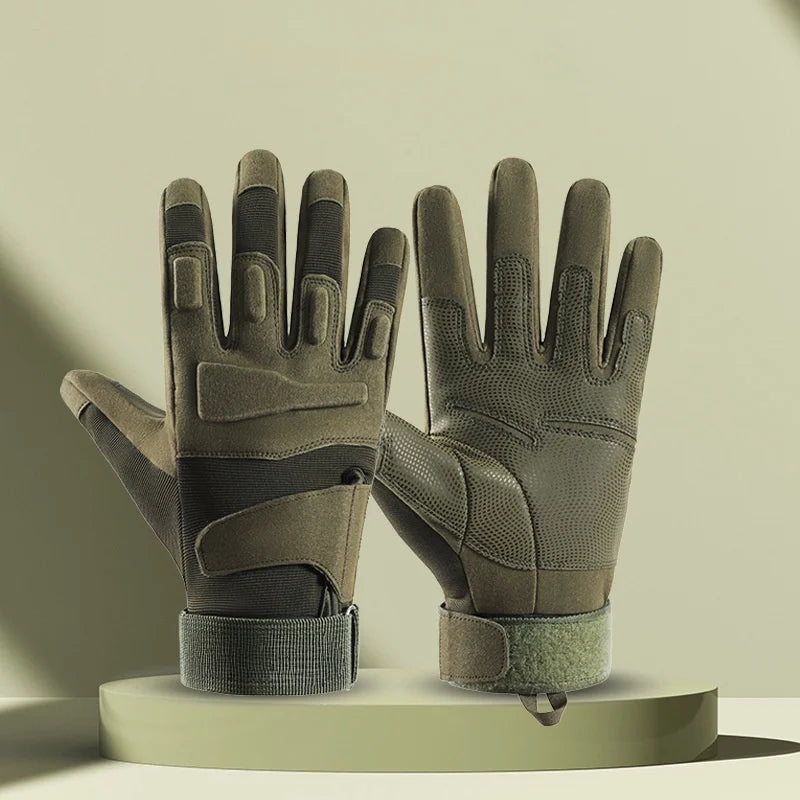 Men’s Full-Finger Tactical Gloves – Breathable, Wear-Resistant, Anti-Slip