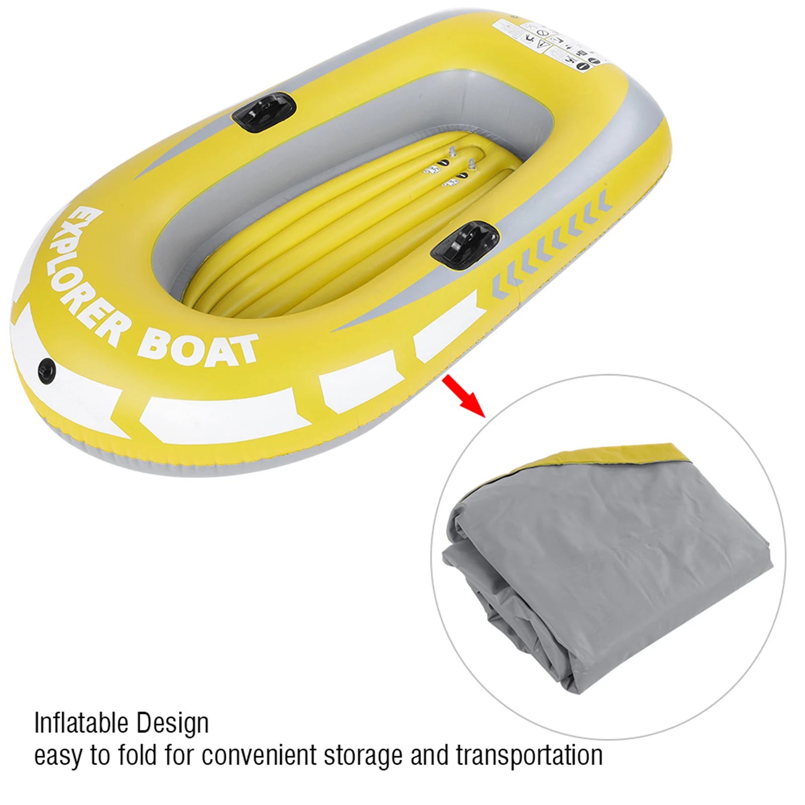 PVC Inflatable 2-Person Kayak Canoe