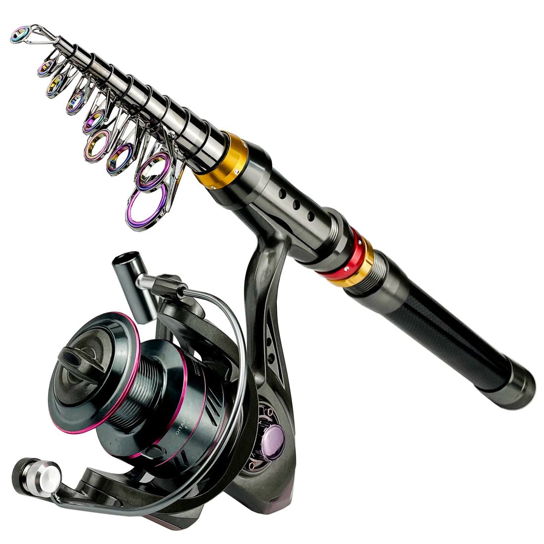 Carbon Fiber Telescopic Fishing Rod & Reel Combo – 1.8–3.6m Spinning Kit