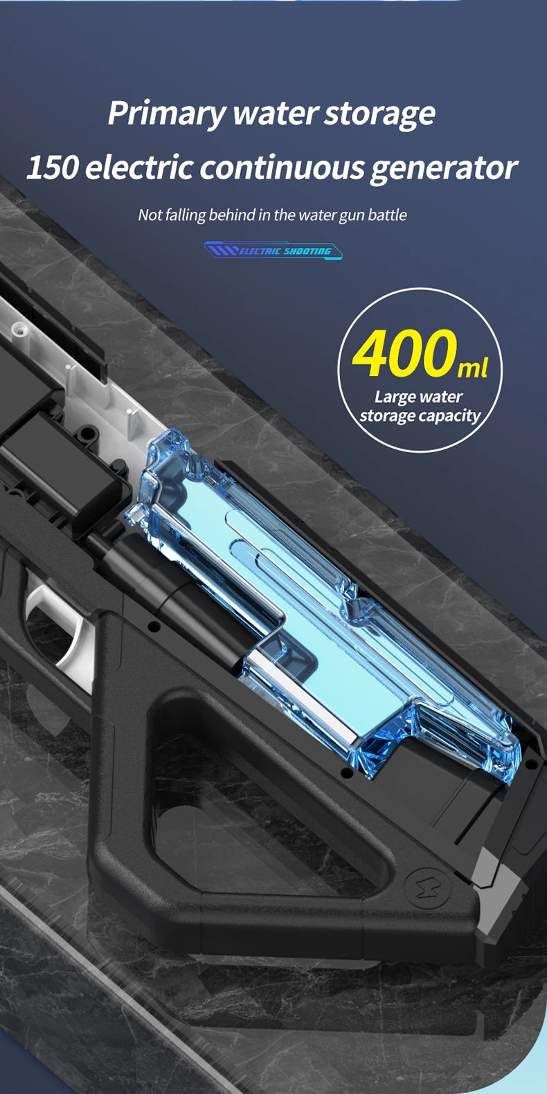 Electric High-Pressure Water Gun – Kids Summer Outdoor Toy