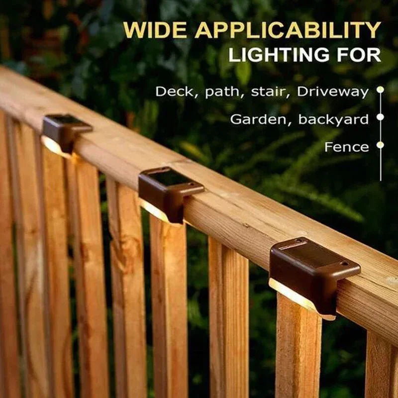 Solar LED Outdoor Lights – Waterproof Garden, Deck & Step Lamps (1/4/8/12PCS)