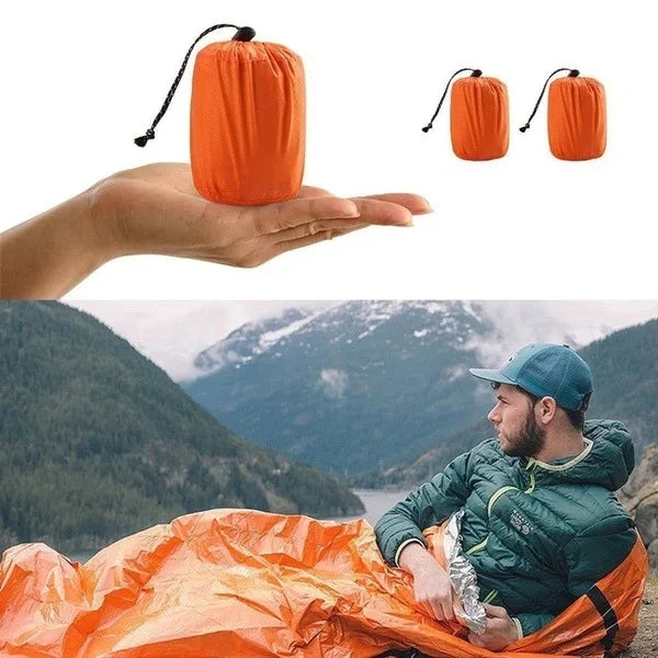 Portable Waterproof Emergency Sleeping Bag – Mylar Thermal Survival Sack