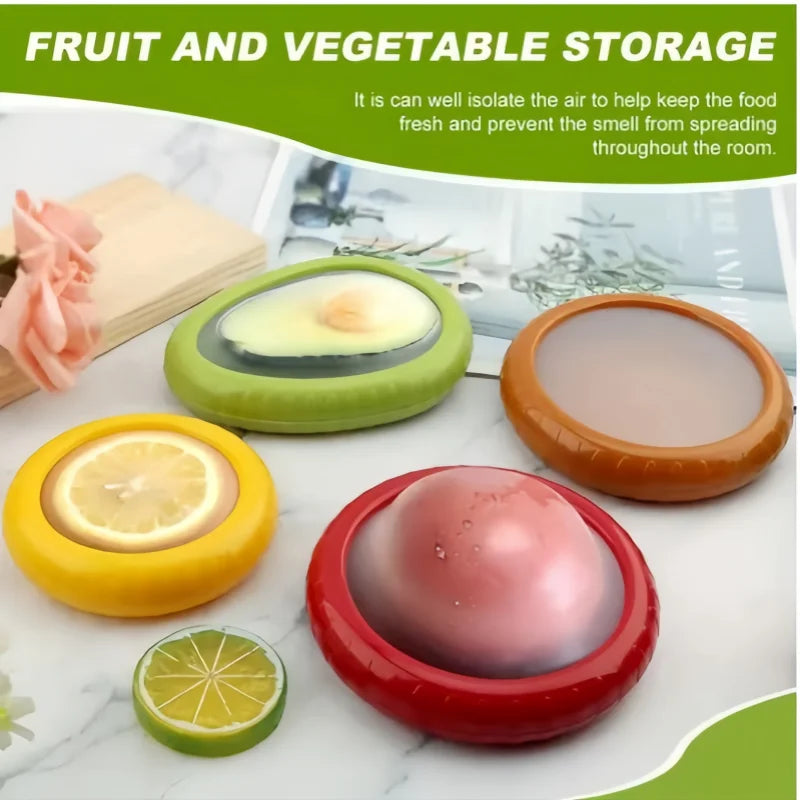 Silicone Food Storage Box – Stackable Leak-Proof Fruit & Vegetable Keeper