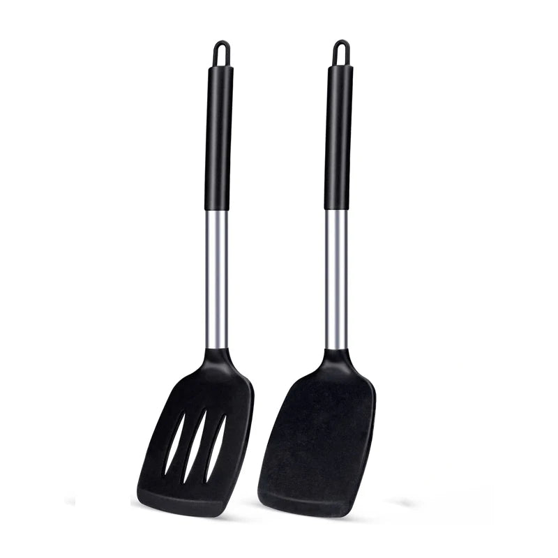 2-Piece Silicone Spatula Set – Heat-Resistant Nonstick Kitchen Cooking Tools