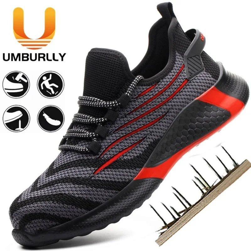 Men’s Safety Work Shoes – Lightweight, Anti-Puncture, Indestructible Boots