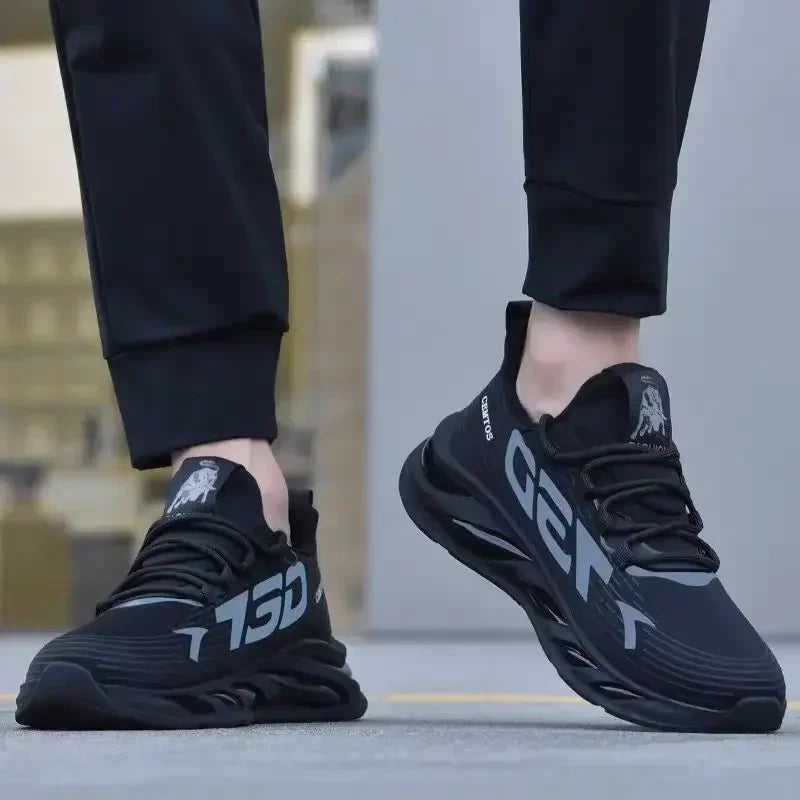 2025 Men’s Casual Sneakers – Slip-On Breathable Running & Walking Shoes