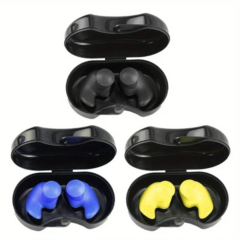 2PCS Silicone Swimming Earplugs – Reusable Waterproof Ear Protection