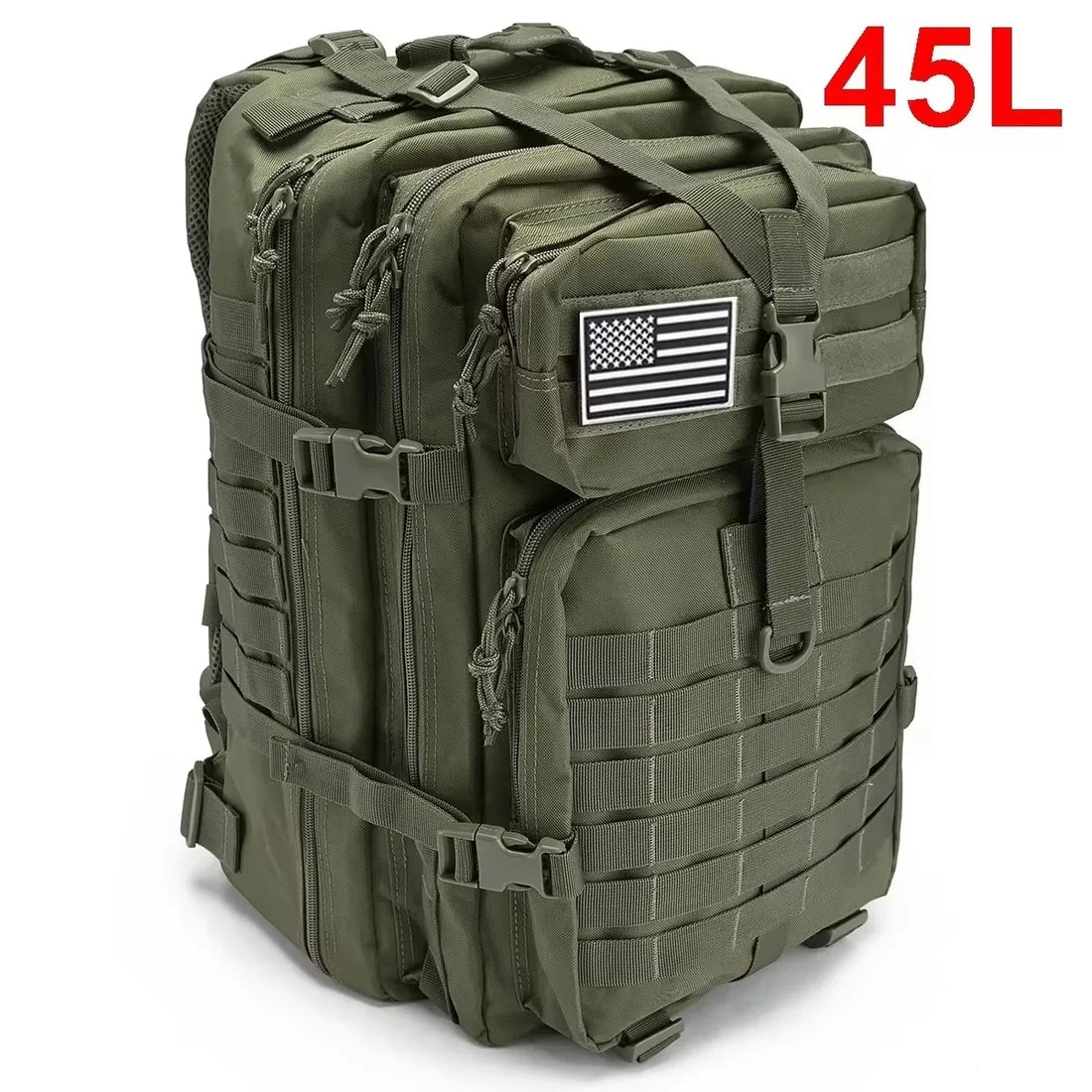 Fishing Tactical Backpack – Camouflage 3-Pocket Outdoor Travel & Hiking Bag