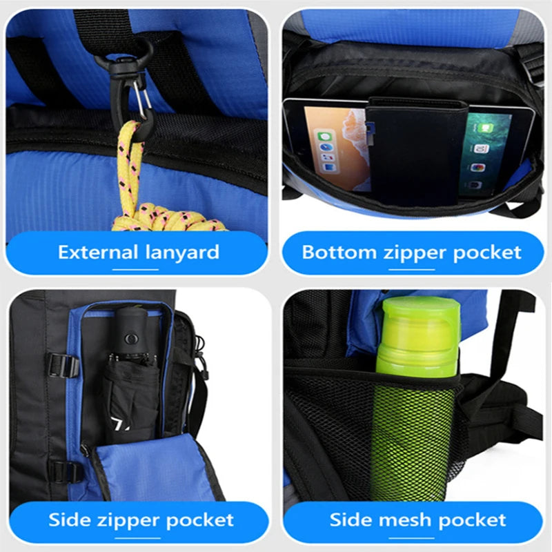 90L Waterproof Hiking Backpack – Large Capacity Trekking & Camping Rucksack