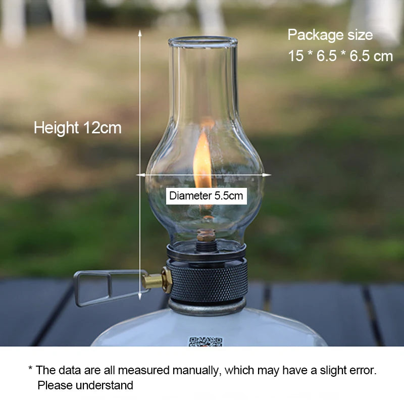 Portable Camping Gas Candle Lamp – Butane Outdoor Light