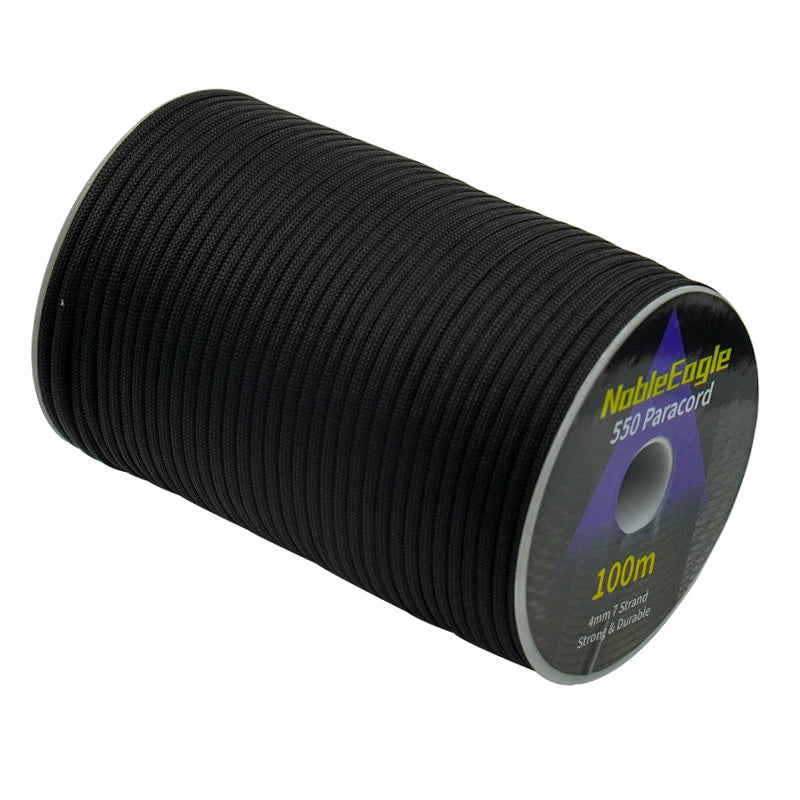 Military 550 Paracord Rope – 7 Strand, 4mm Outdoor Survival Cord (100M/50M/31M)