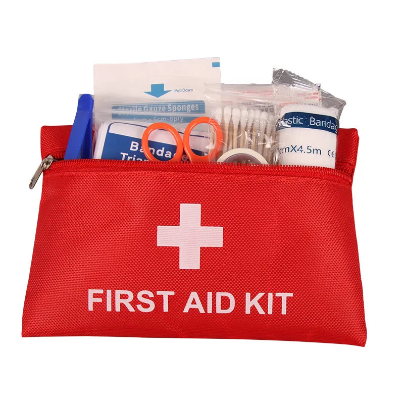 Portable Emergency First Aid Kit – Travel, Camping & Household Survival Bag