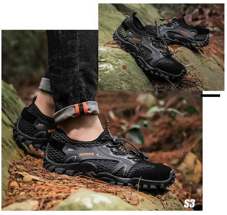 Outdoor  Anti-slip Wear-resistant Shoes for Men Hiking Jogging