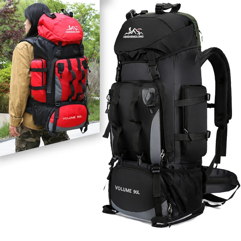 90L Waterproof Hiking Backpack – Large Capacity Trekking & Camping Rucksack