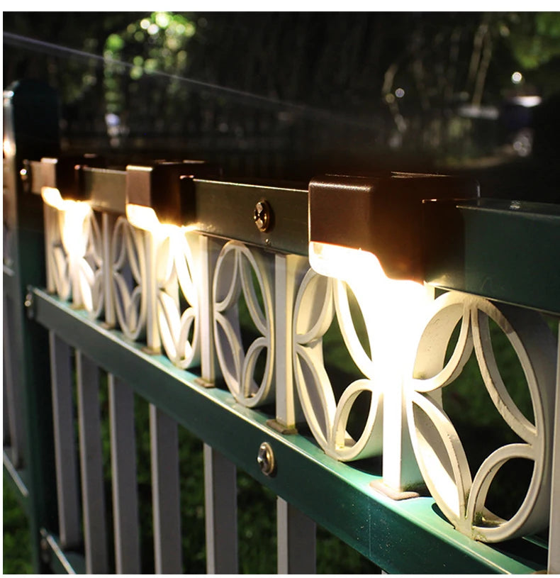 Solar LED Outdoor Lights – Waterproof Garden, Deck & Step Lamps (1/4/8/12PCS)