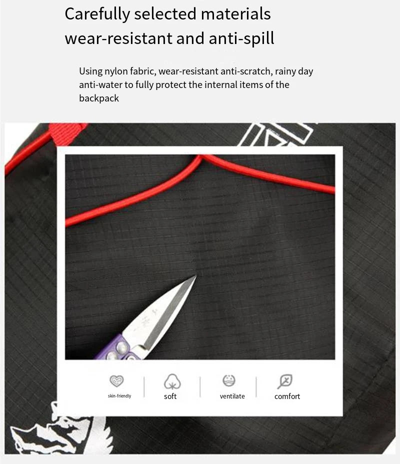 Multifunctional Folding Backpack – Lightweight Waterproof Nylon Sports Bag