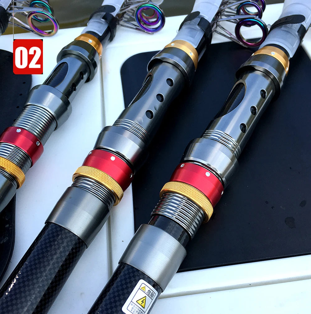 Carbon Fiber Telescopic Fishing Rod & Reel Combo – 1.8–3.6m Spinning Kit
