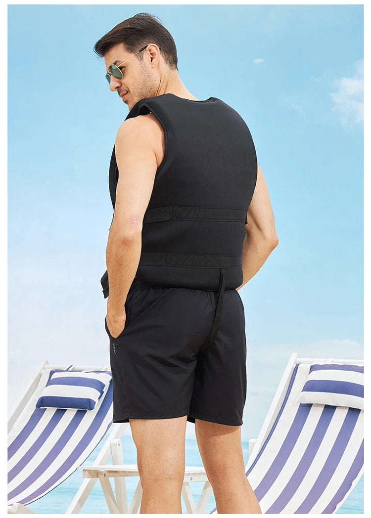 Neoprene Life Jacket – Adult & Children Buoyancy Vest for Swimming, Boating, Skiing & Water Sports