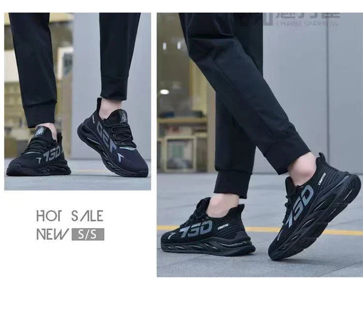 2025 Men’s Casual Sneakers – Slip-On Breathable Running & Walking Shoes