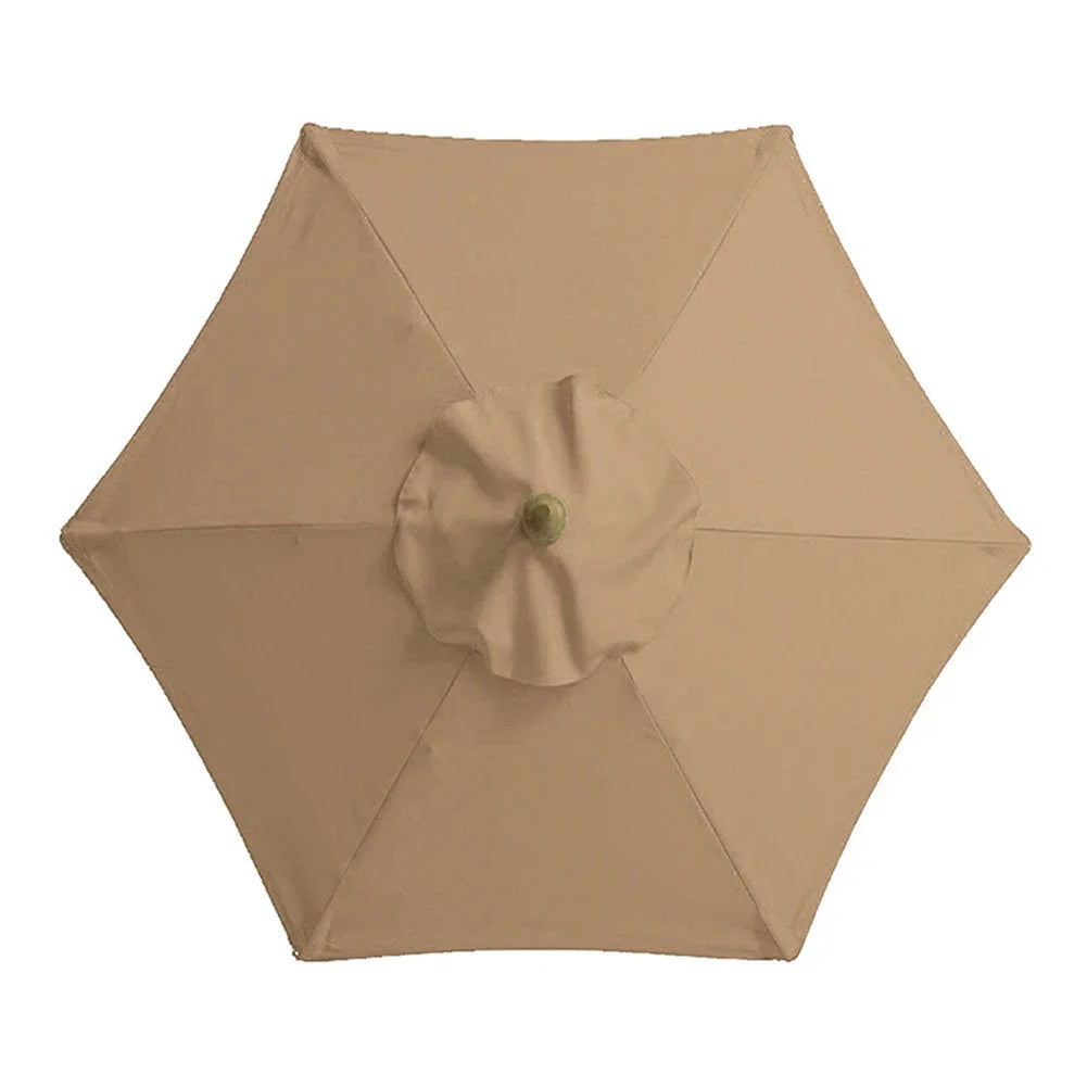 2m 6-Rib Parasol Umbrella – Replaceable UV Protection Canopy, No Stand