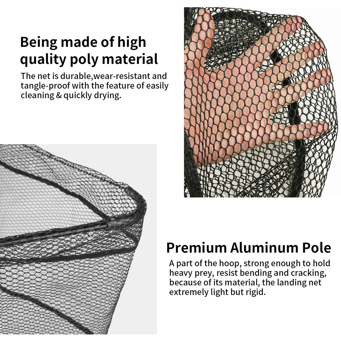 Telescopic Folding Landing Net – Extendable Fly & Carp Fishing Net