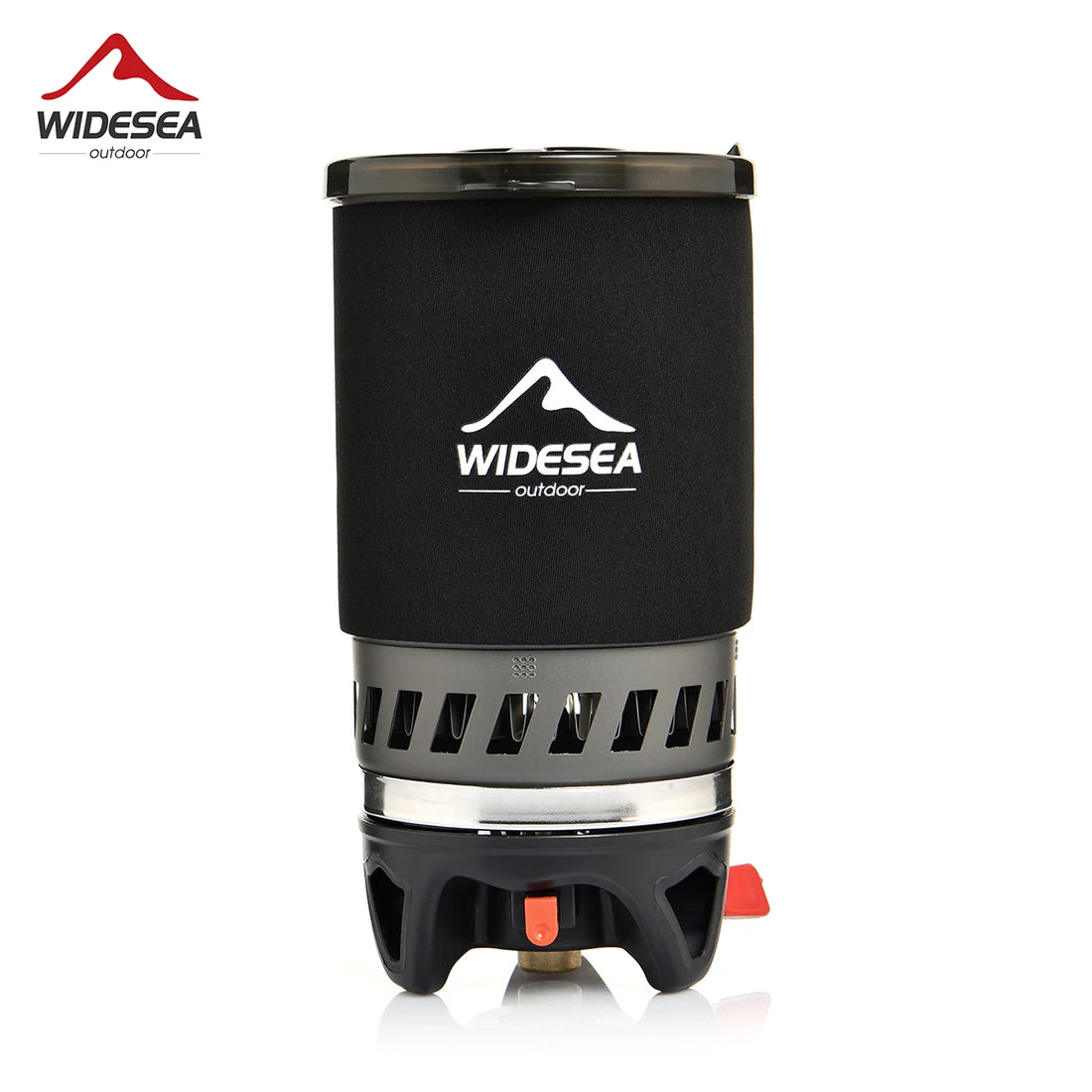 Widesea Camping Cooking System – Outdoor Gas Stove with Heat Exchanger, Coffee Pot & Cookware Set