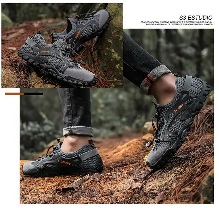 Outdoor  Anti-slip Wear-resistant Shoes for Men Hiking Jogging