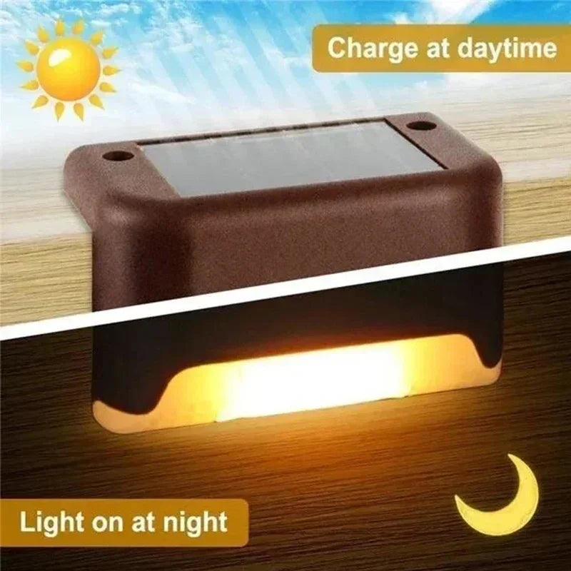 Solar LED Outdoor Lights – Waterproof Garden, Deck & Step Lamps (1/4/8/12PCS)