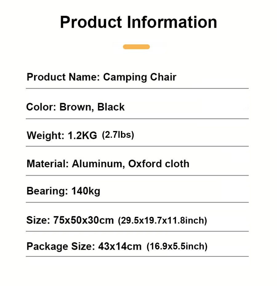 Rotatable Outdoor Folding Chair – Lightweight Camping, Beach & Fishing Chair with Carry Bag