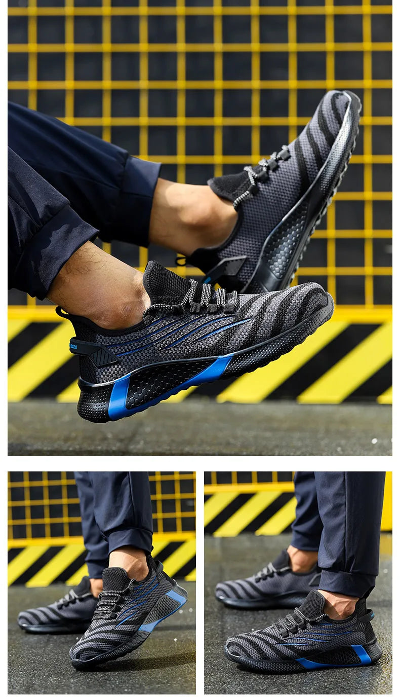 Men’s Safety Work Shoes – Lightweight, Anti-Puncture, Indestructible Boots